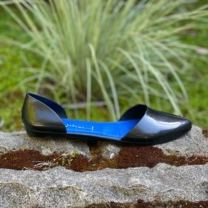 Jeffrey Campbell rubber d’orsay flat (black, 10)